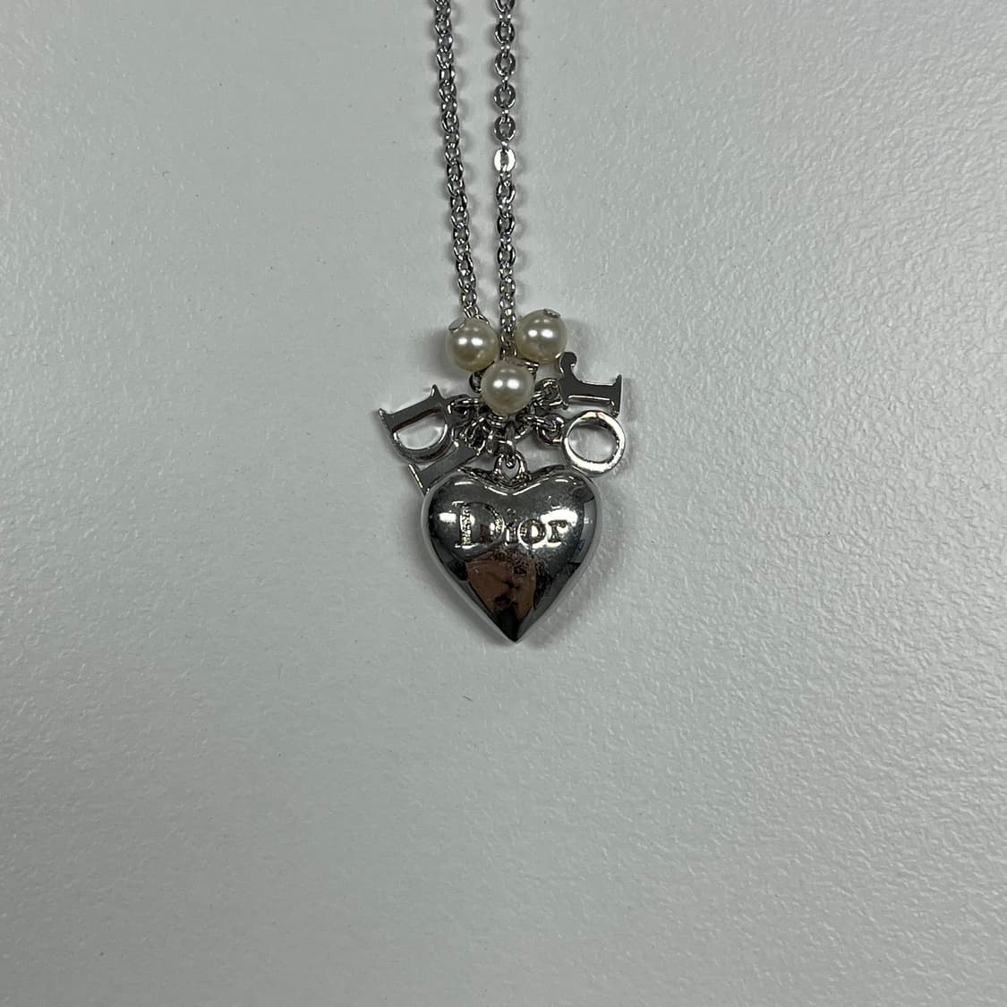 디올 하트통통 진주 목걸이 상품이미지2