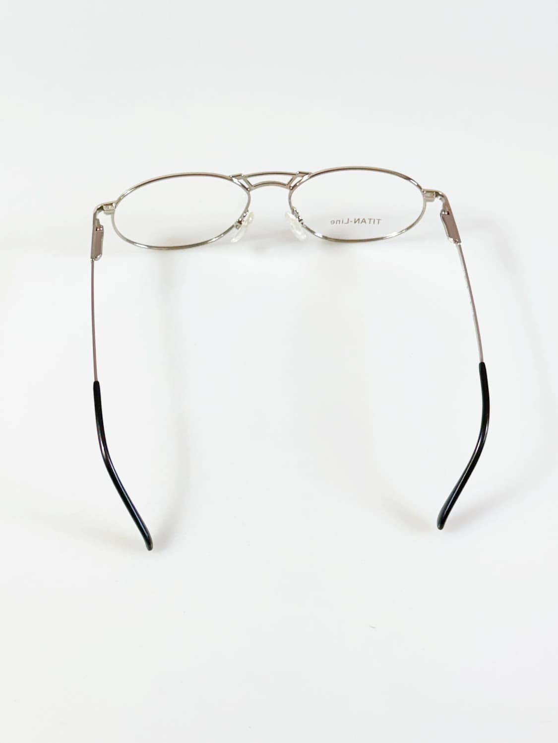 90s 독일제 TITAN LINE 티타늄 실버 오벌 메탈 빈티지 안경 상품이미지5