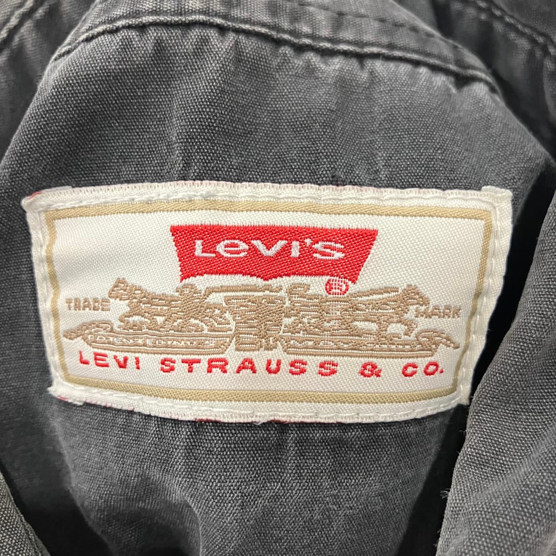 118 리바이스 웨스턴 흑청 데님 셔츠 빈티지 상품이미지3