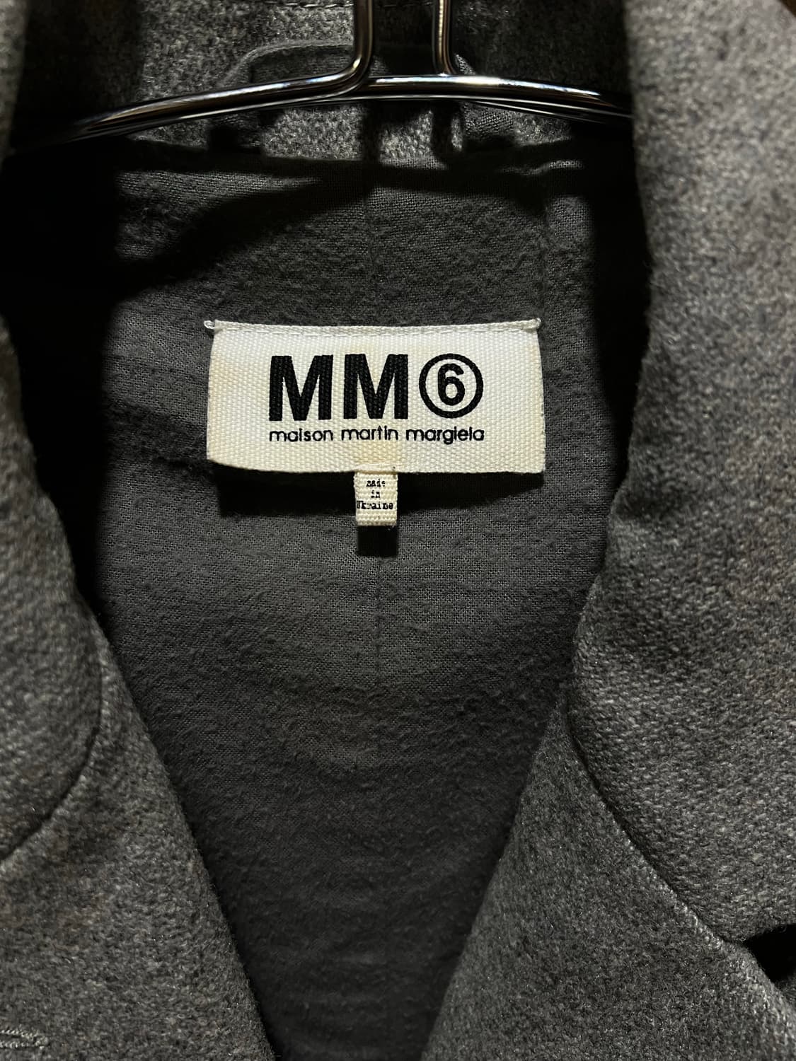 메종마르지엘라 MM6 그레이 쓰리버튼 코트 40 상품이미지3