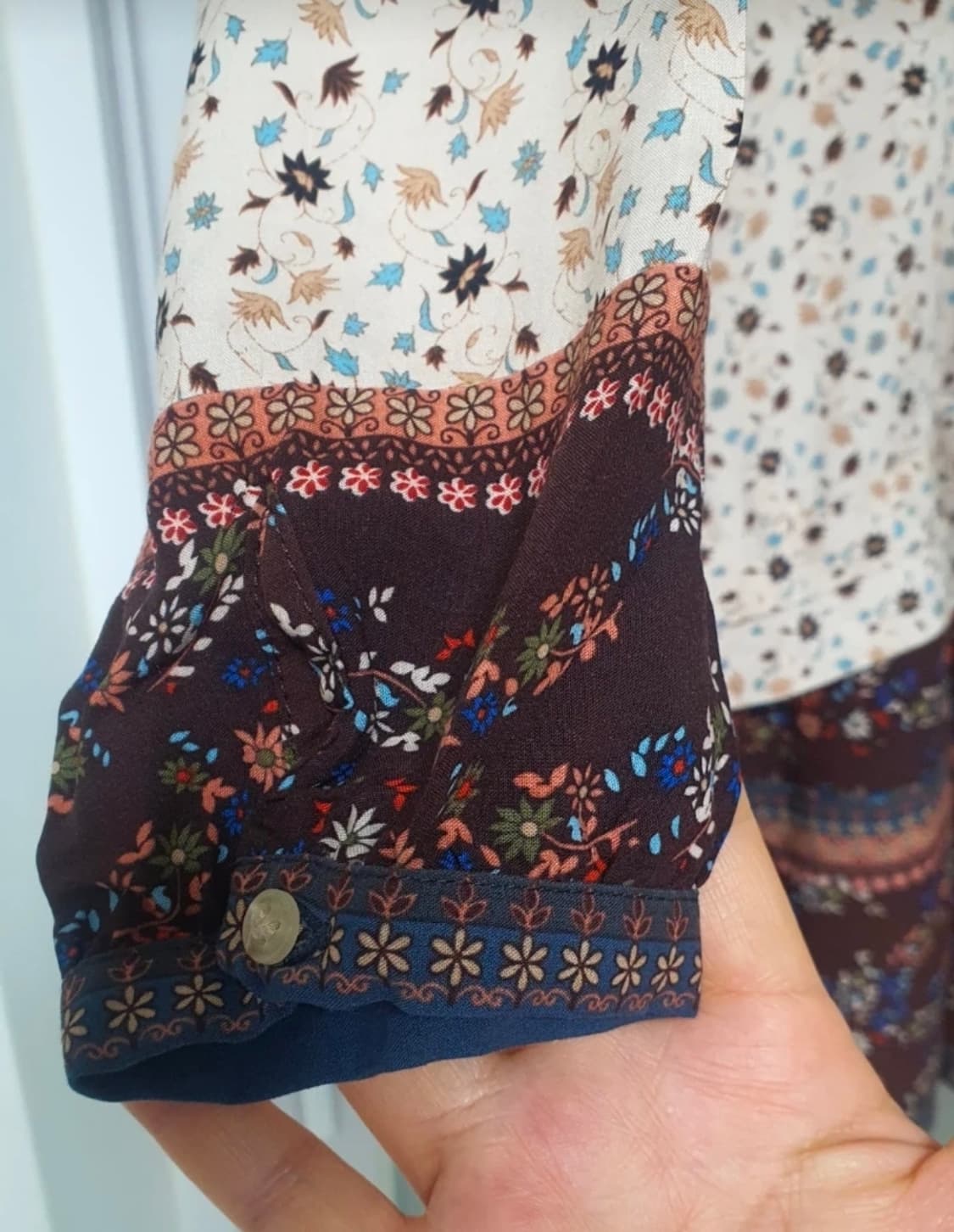 새상품급 써스데이아일랜드 플라워 블라우스 겸 원피스 상품이미지4