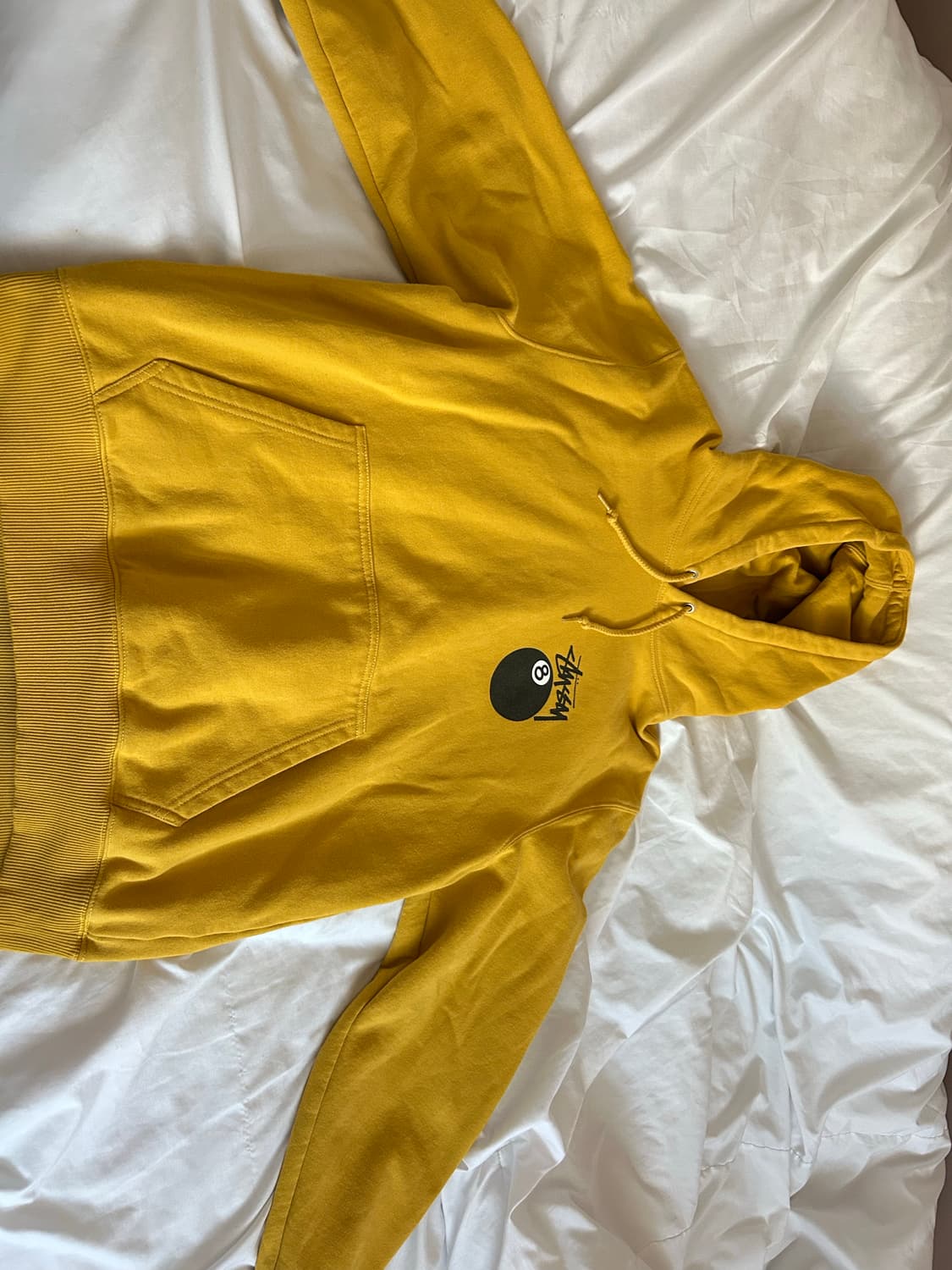 [스투시] stussy 8볼 기모 후드티 머스타드컬러 상품이미지4