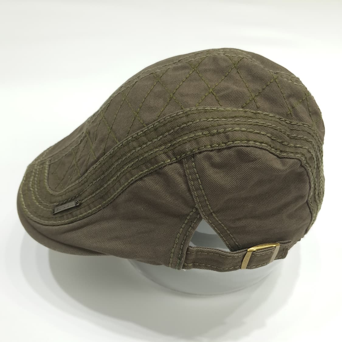 빈티지 Quilted 올리브 헌팅캡 P1467 상품이미지4