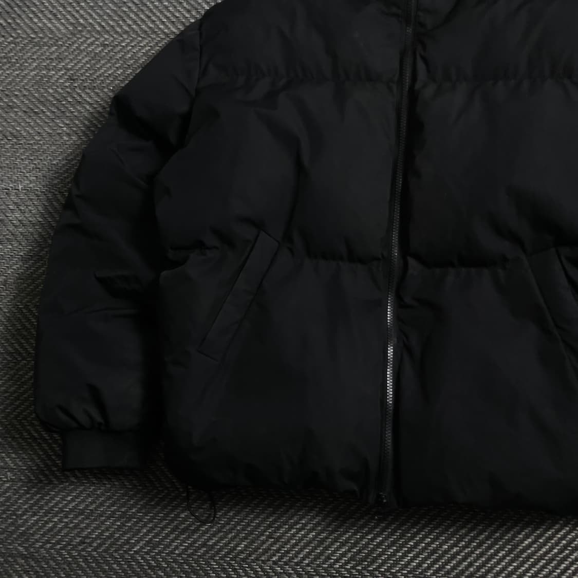 무드인사이드 미니멀 푸퍼 패딩 점퍼 블랙 y 4025 상품이미지3