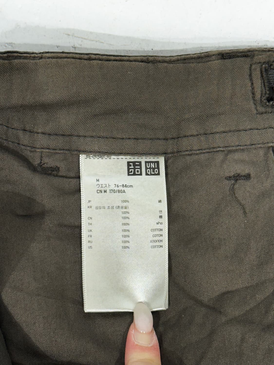 일본 빈티지 카키 와이드 카모 카고 팬츠 군대 바지  상품이미지6