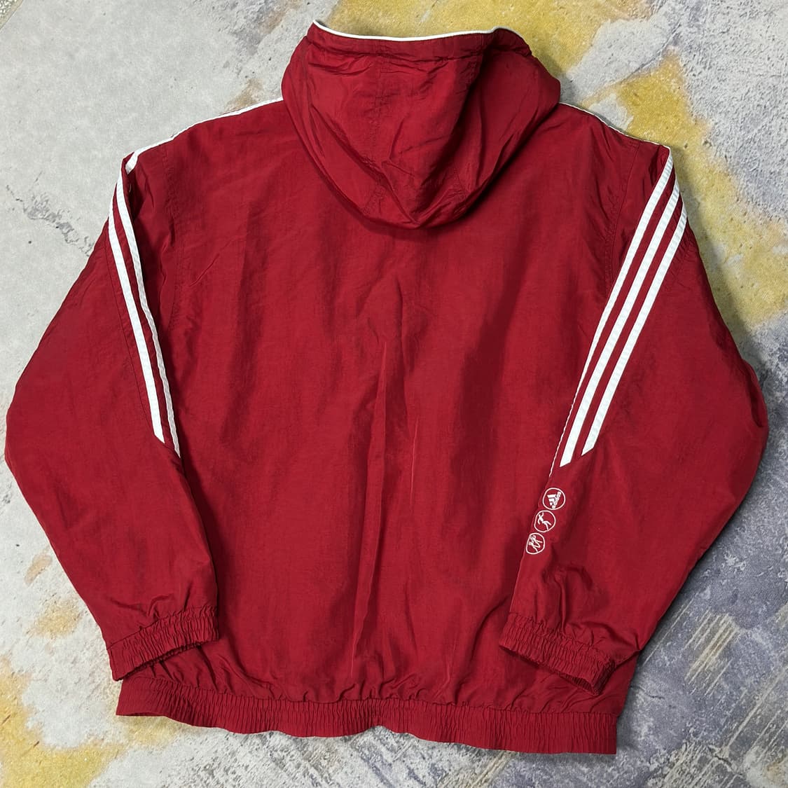 아디다스 올드스쿨 우븐 누빔 후드점퍼 L 상품이미지3