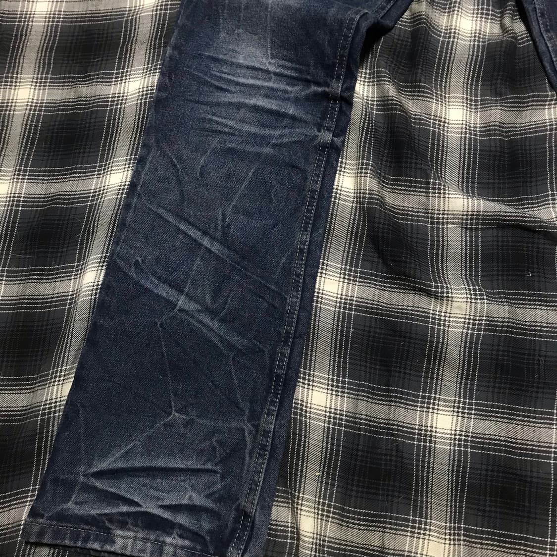 재팬 우리하라 00s 페이딩 에이징 워싱 데님 레귤러 스트레이트 상품이미지3