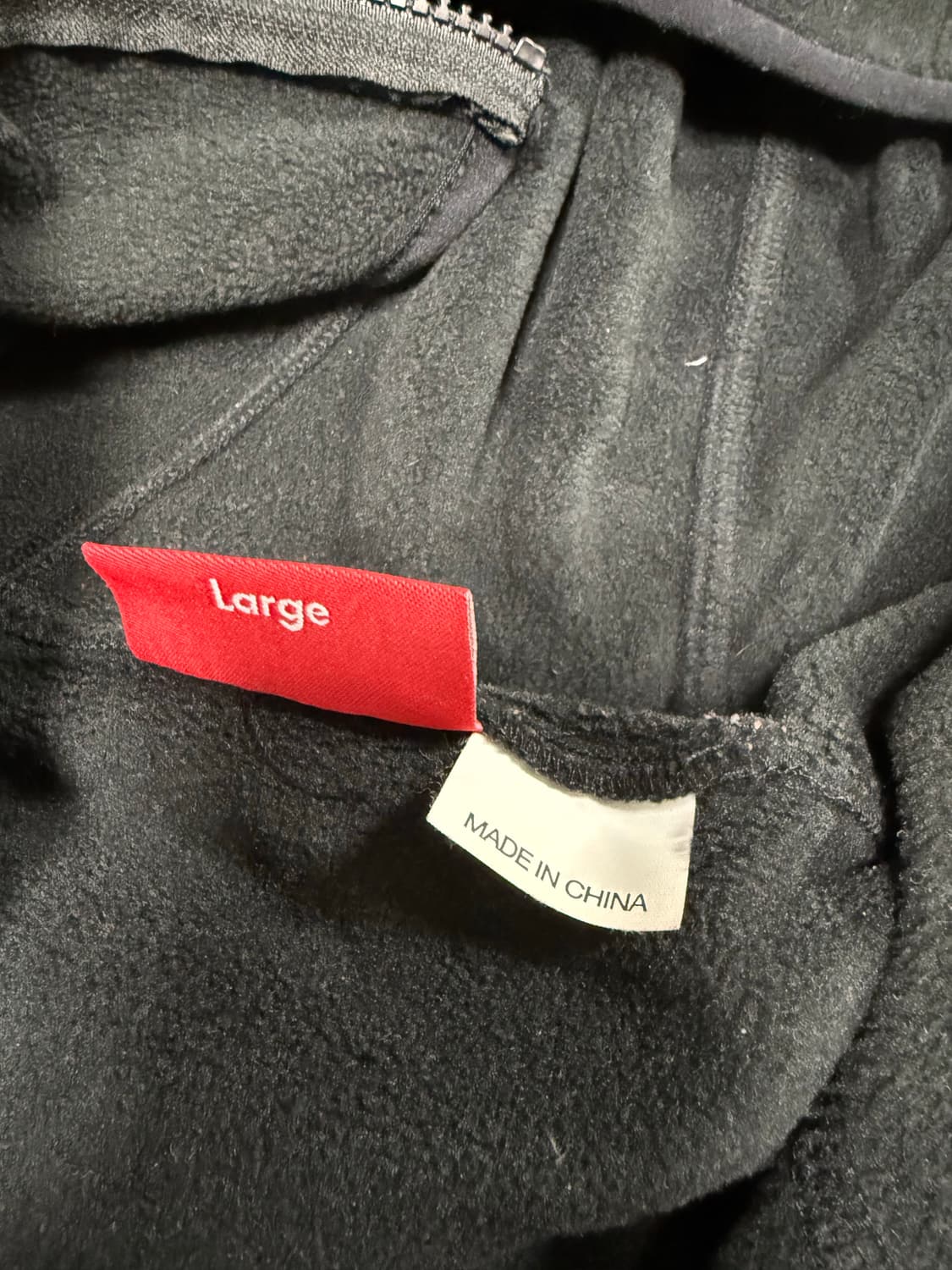 22fw 슈프림 마스크 집업 폴라텍 블랙 상품이미지2