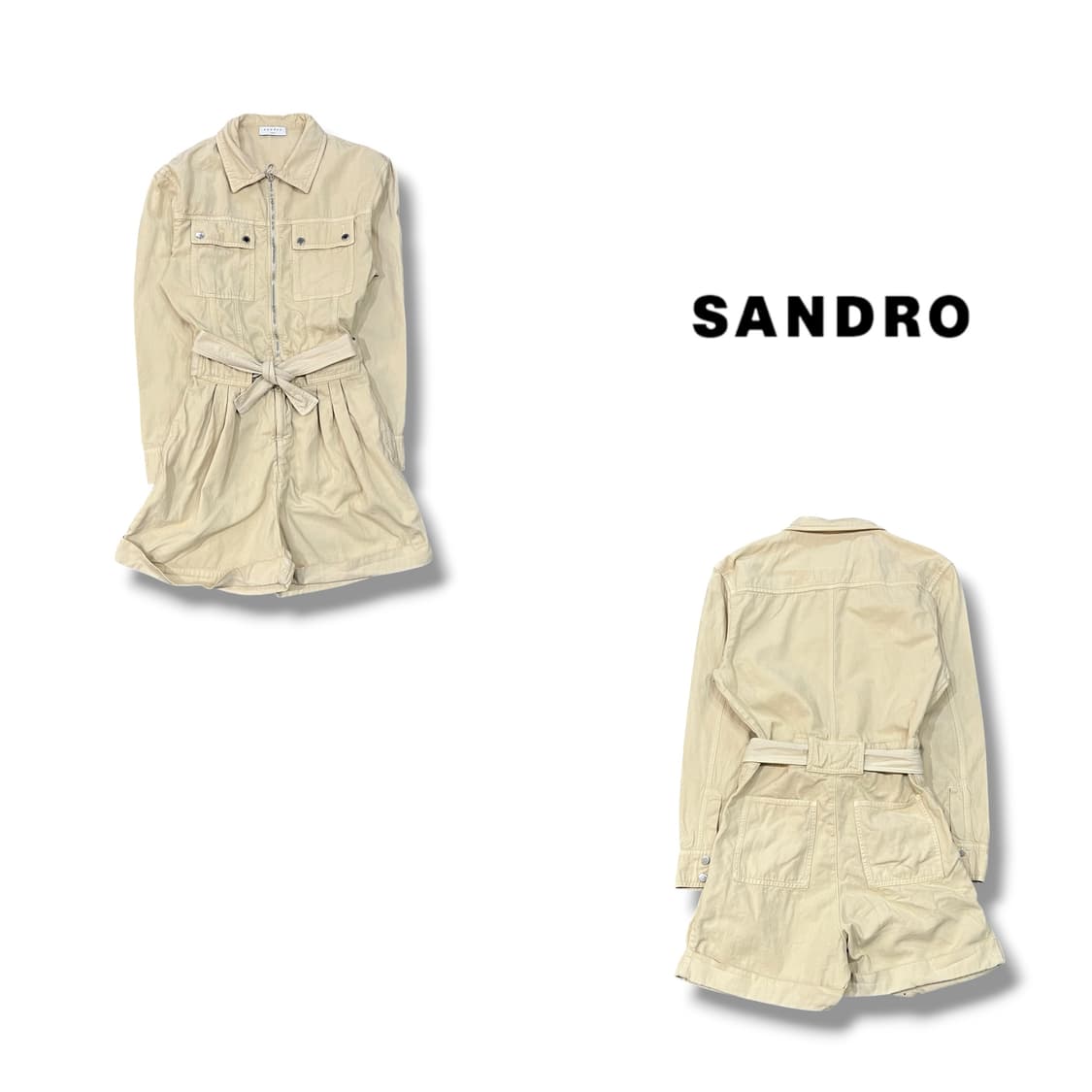  산드로 카라 오버롤 원피스 y14070 상품이미지1