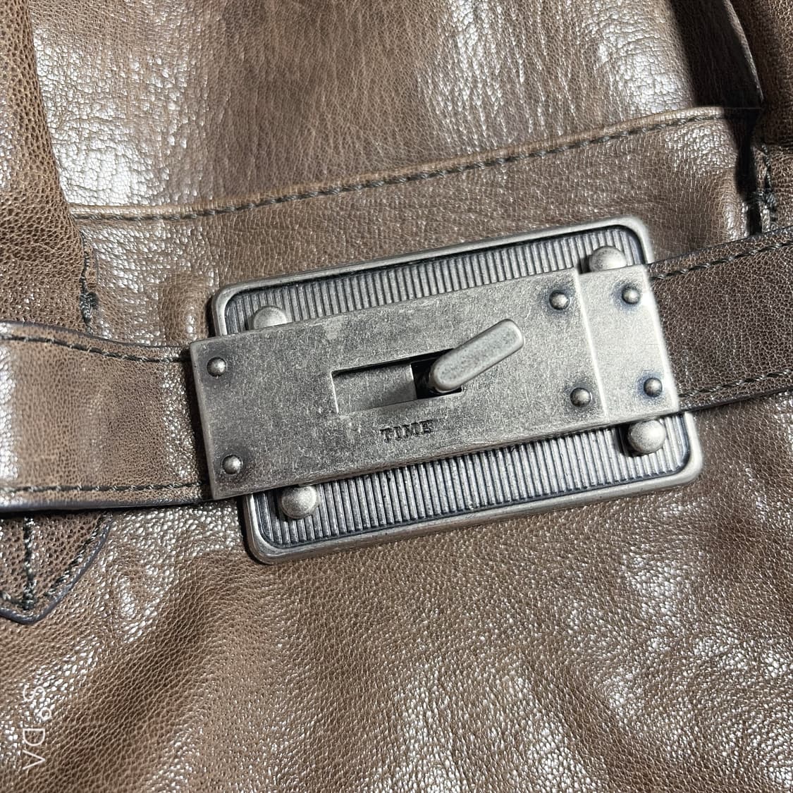 TIME 타임 브라운 숄더백 상품이미지4