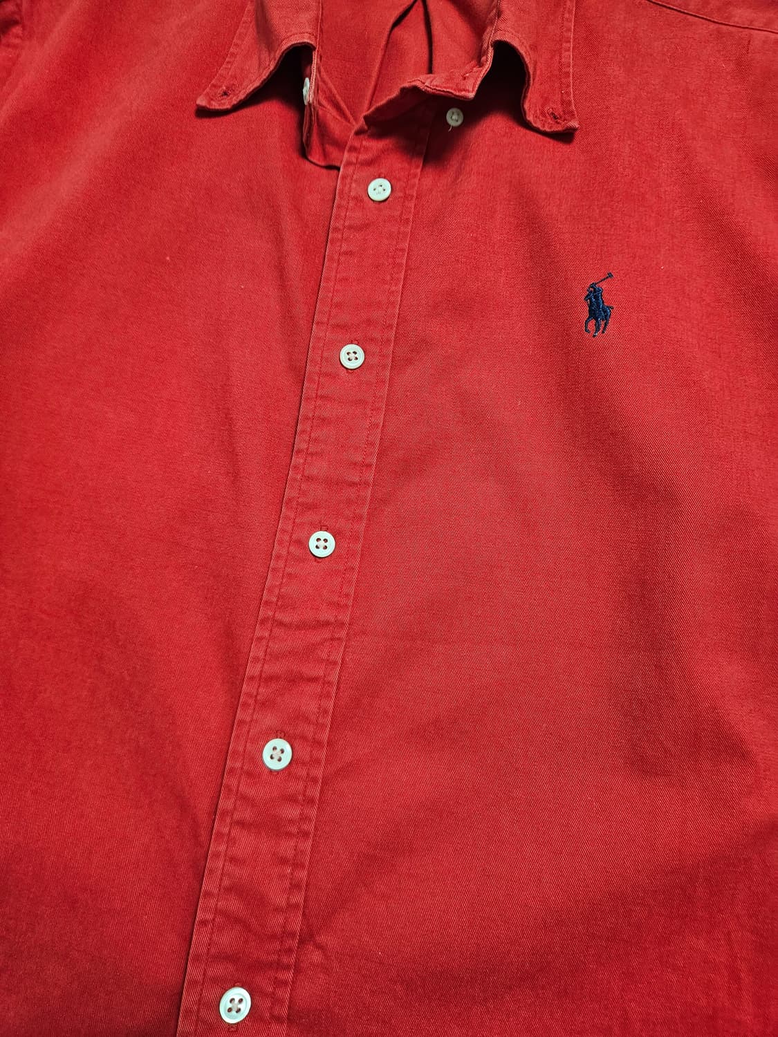 폴로 랄프로렌 코튼 셔츠 레드 상품이미지8