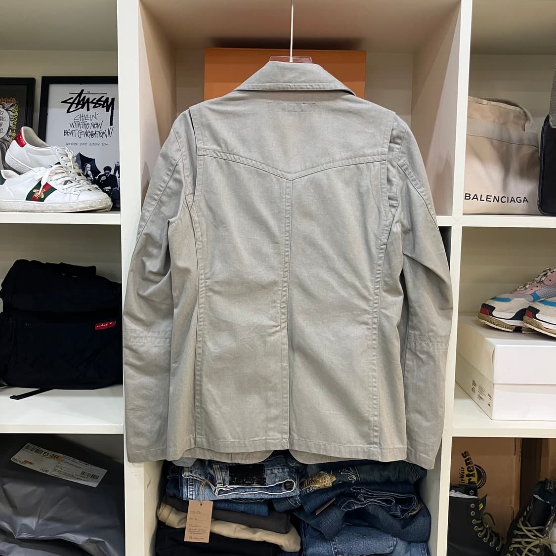 SCHLÜSSEL 슈리셀 그레이 코튼 자켓 2 상품이미지3