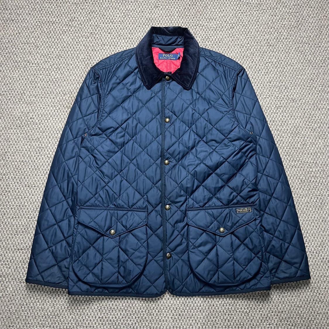 폴로 랄프로렌 퀄팅 자켓 네이비 M 상품이미지1