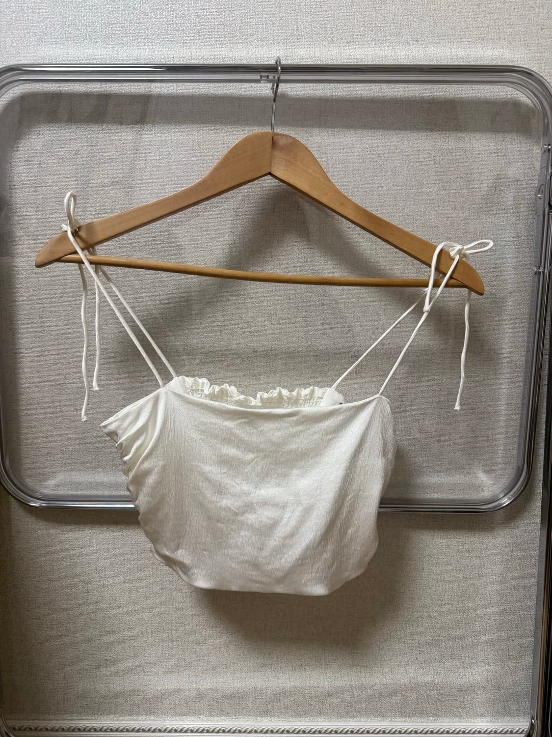 (반택포) 자라 새틴 나시 탑 (블랙,화이트) 상품이미지2