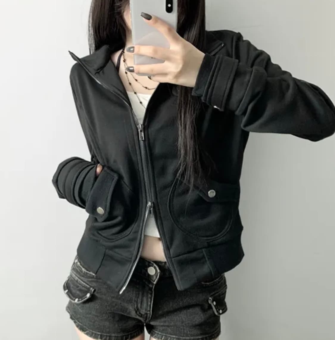 투웨이 슬림핏 집업 상품이미지2