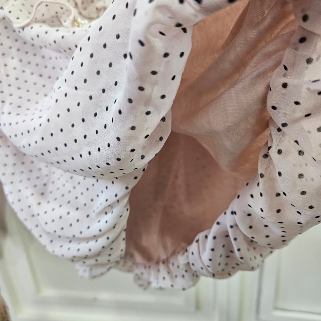 도트 프릴 블라우스 상품이미지6