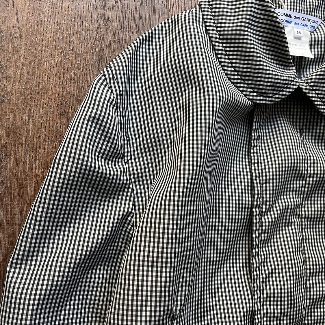 Gingham Check Shirring Coat 상품이미지5