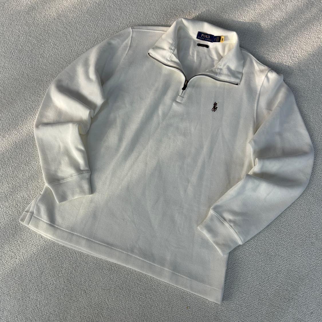 폴로 랄프로렌 화이트 하프집업  상품이미지1