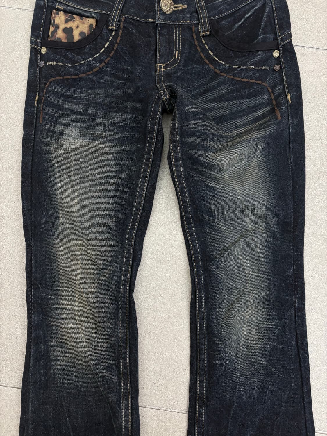 레드 페퍼 해골 부츠컷 팬츠 상품이미지5