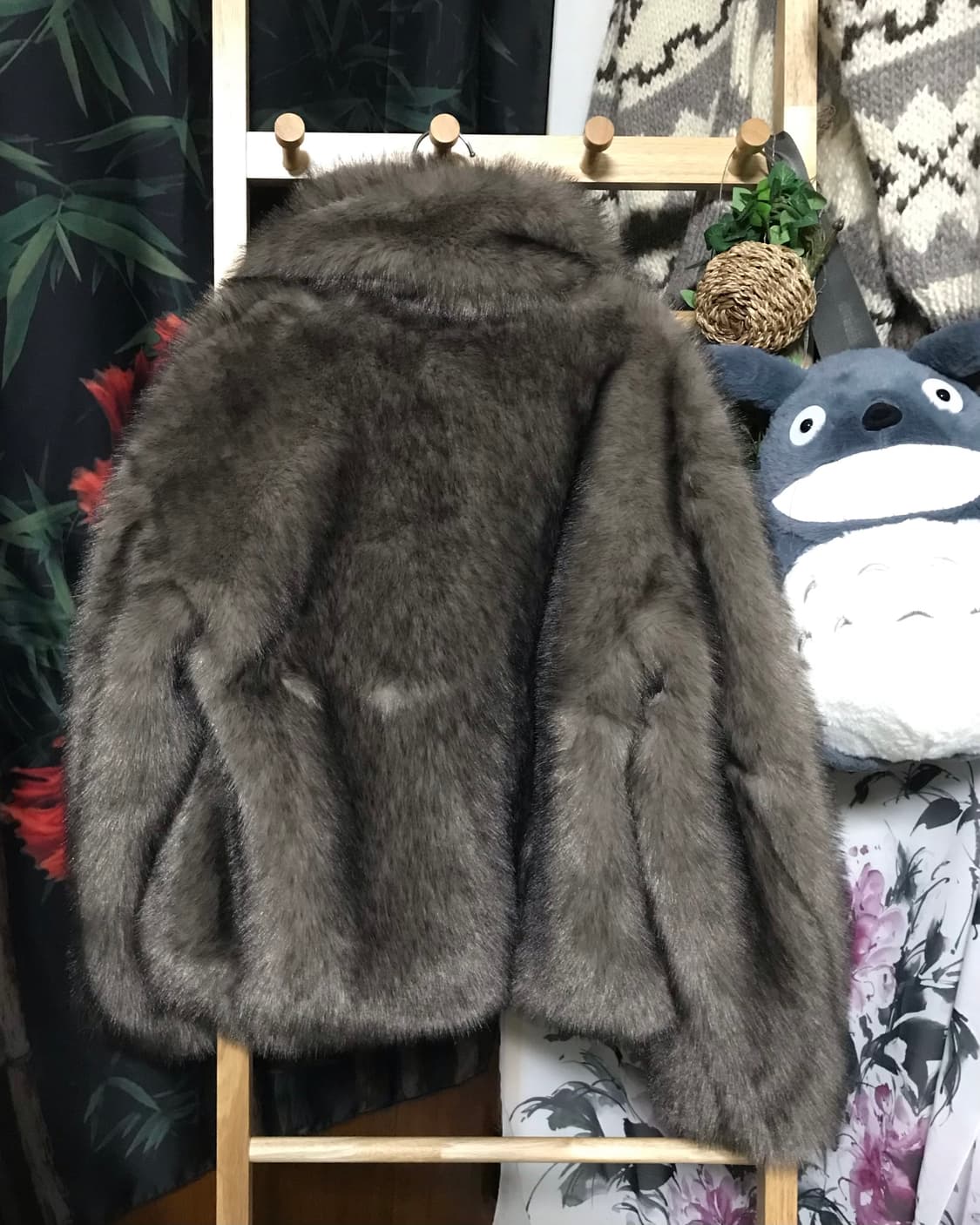 라라폭스 브라운 버클 퍼 자켓 (시즌off sale가❤️) 상품이미지4