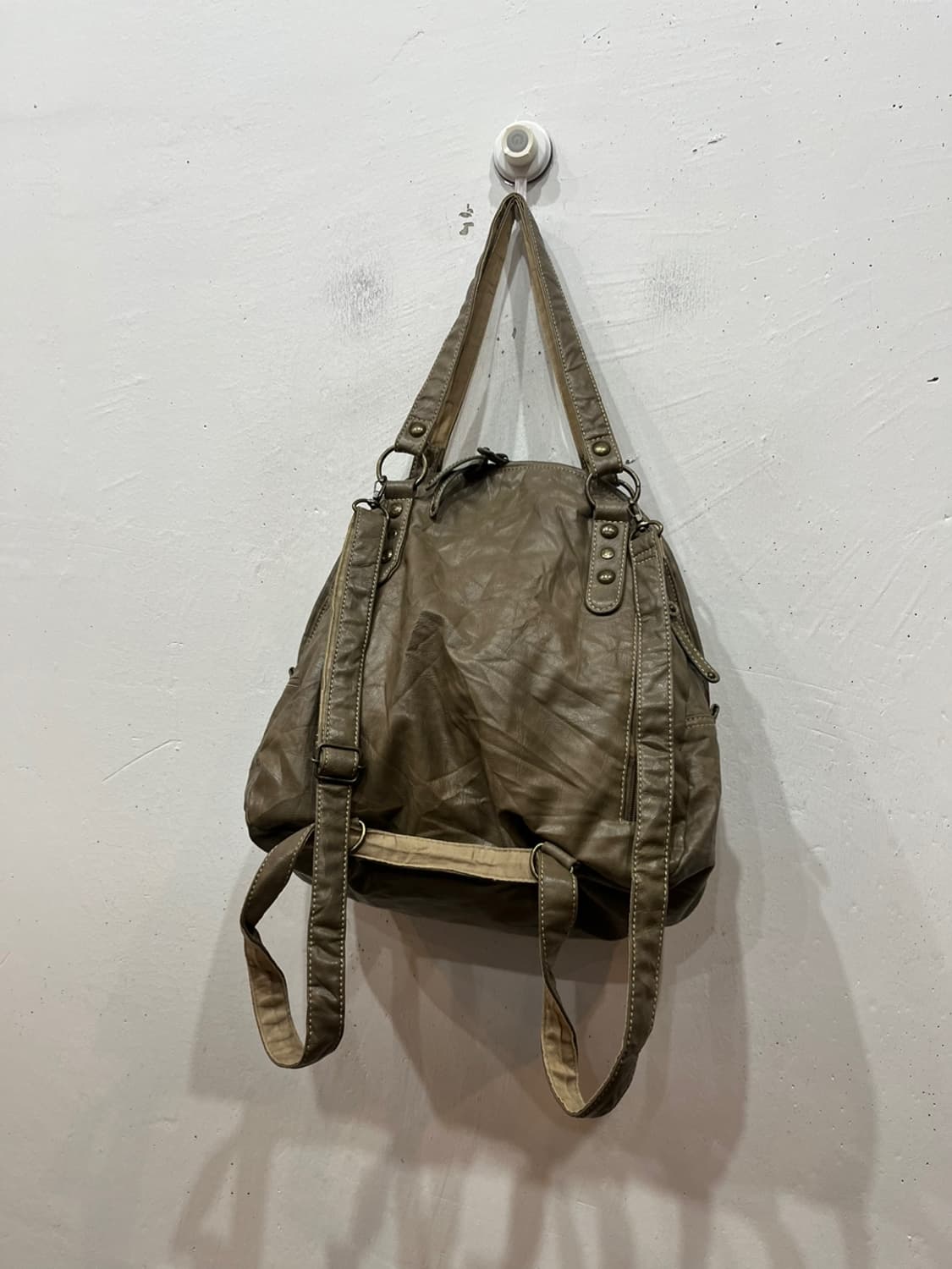 일본빈티지 레더 숄더백 백팩 상품이미지3