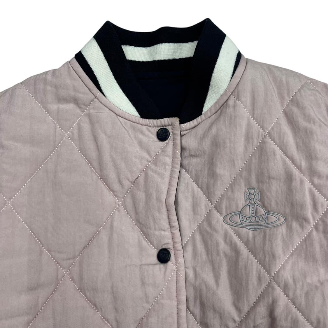 비비안 웨스트우드 ORB 자수 로고 리버시블 딸기우유 자켓 ( 중고 매물 상품이미지6