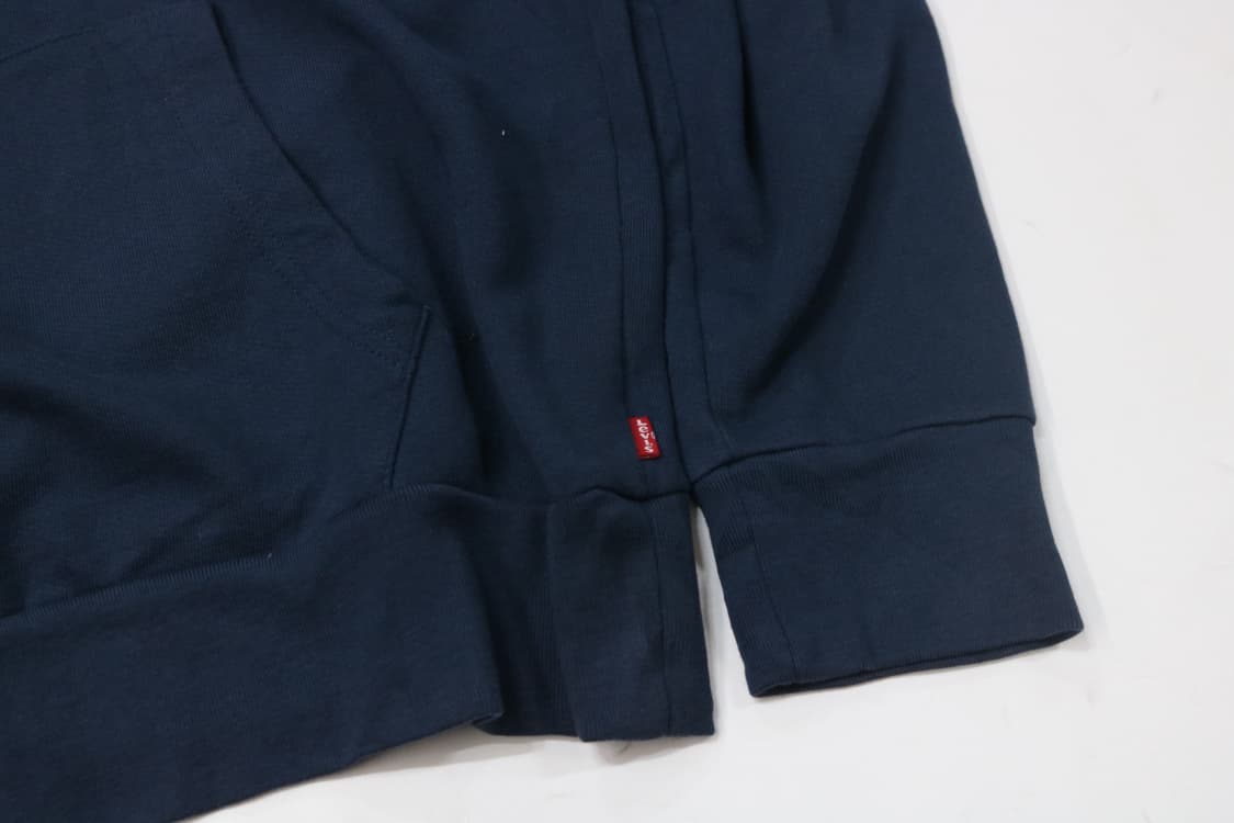 리바이스 오리지널 옐로우 빅로고 네이비 후드 티셔츠 (L) 상품이미지5