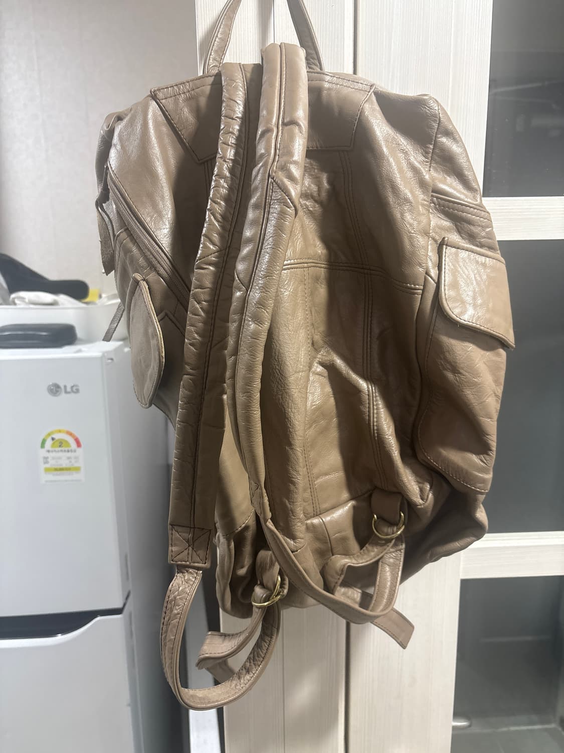 빈티지 가죽 백팩 상품이미지3