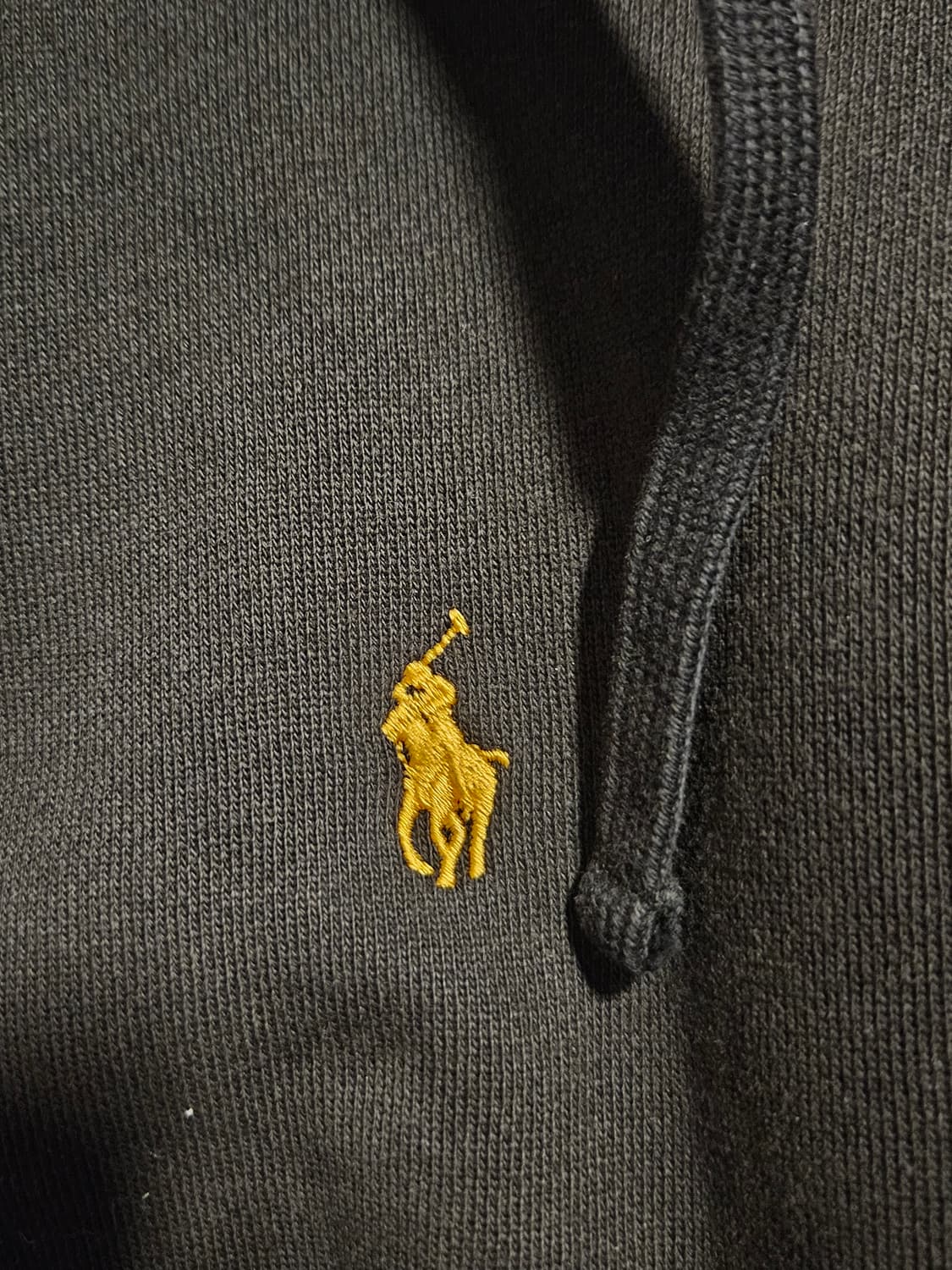 폴로 랄프로렌 블랙 플리스 후드집업 상품이미지3