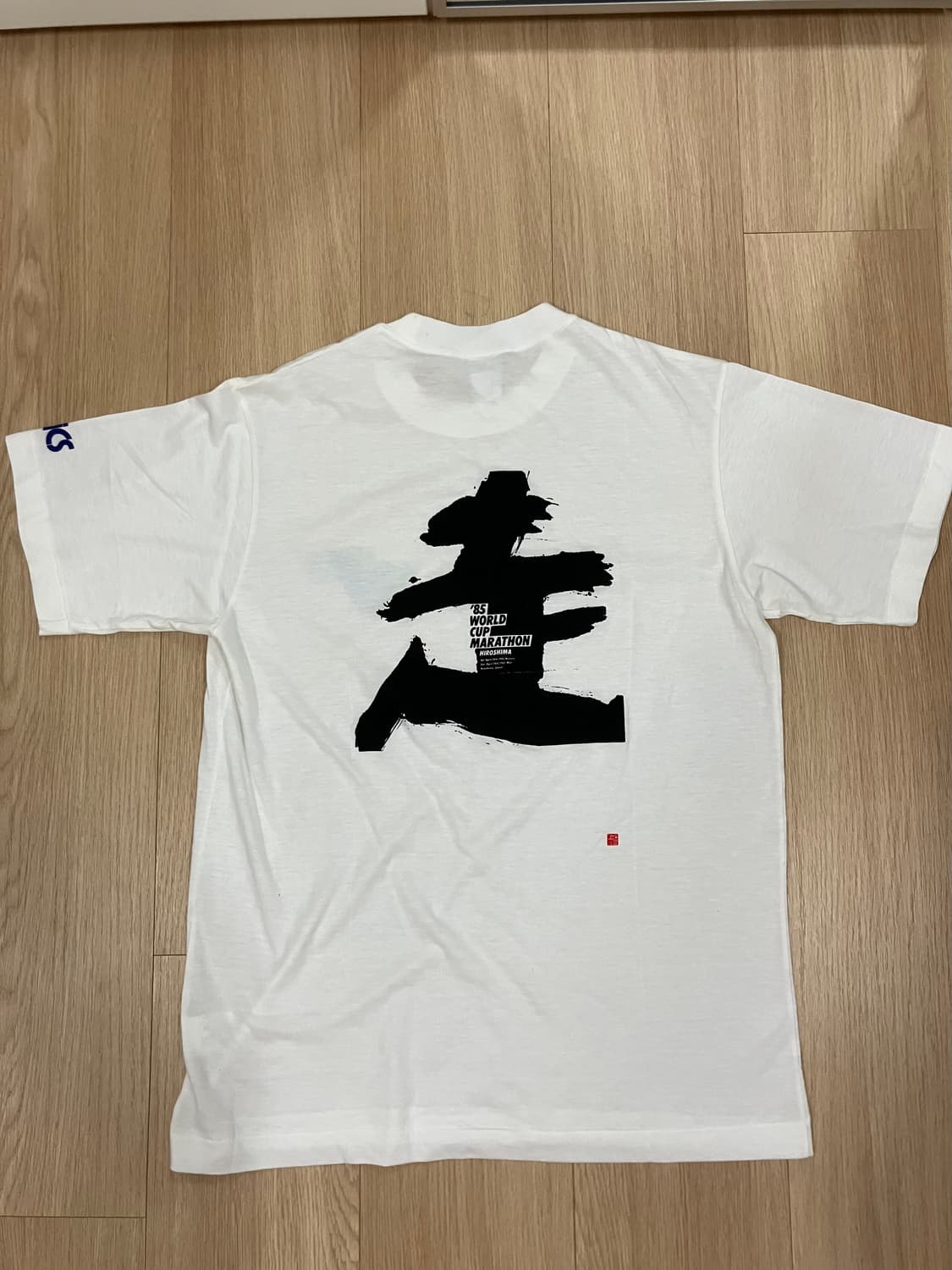 [L] 아식스 made in japan 마라톤 후원 티셔츠 빈티지 상품이미지3