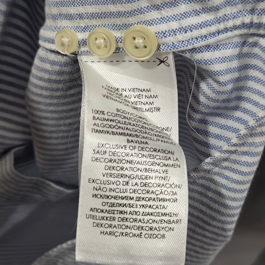 폴로랄프로렌 버튼다운 스트라이프 옥스포드 셔츠 M 상품이미지4