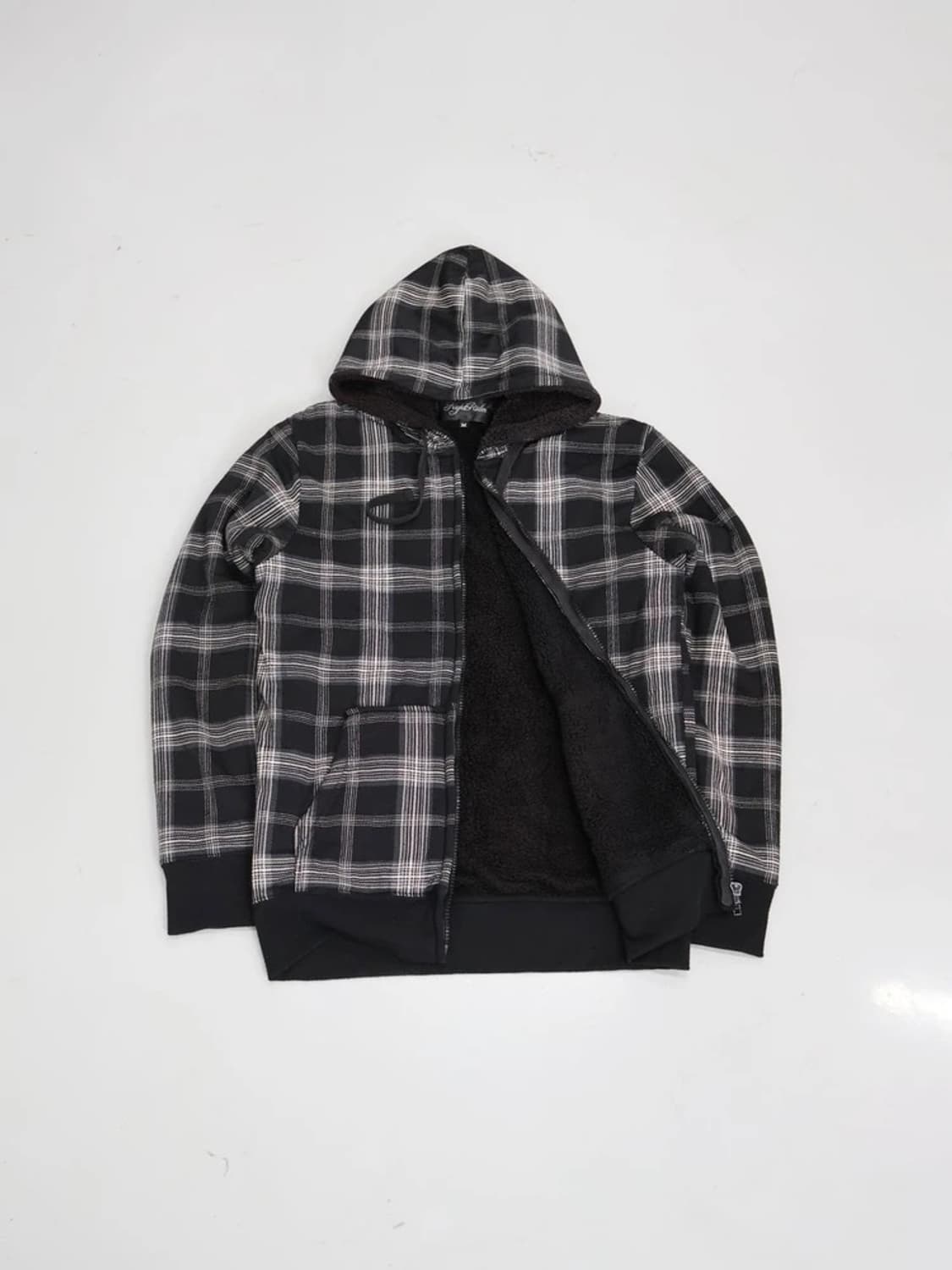 Night Rider Check Boa Lined Zip Hoodie 상품이미지2