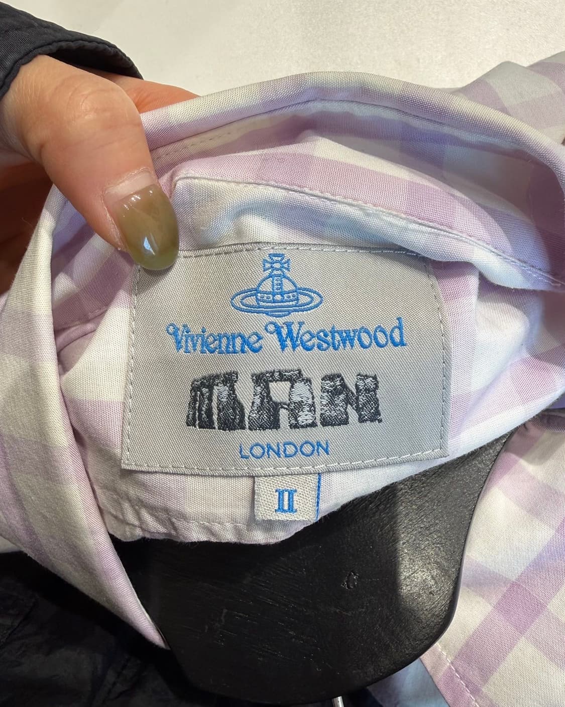 비비안 웨스트우드 맨 퍼플 체크 하프 셔츠  상품이미지8