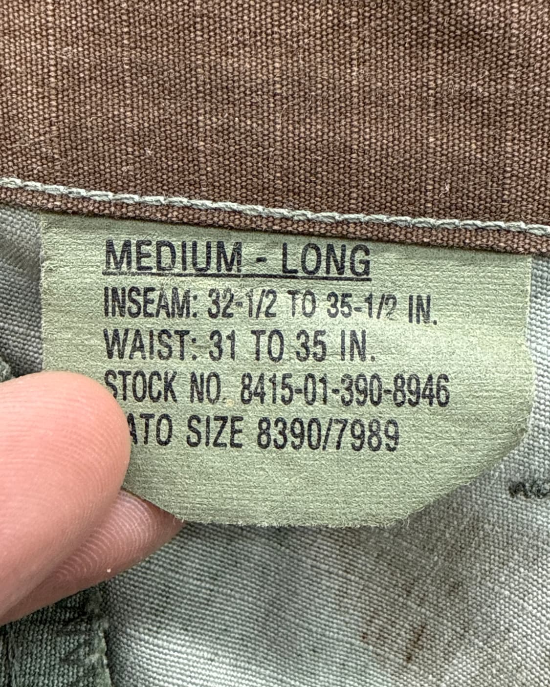 US ARMY 오리지널 카모 밀리터리 카고 팬츠 상품이미지5