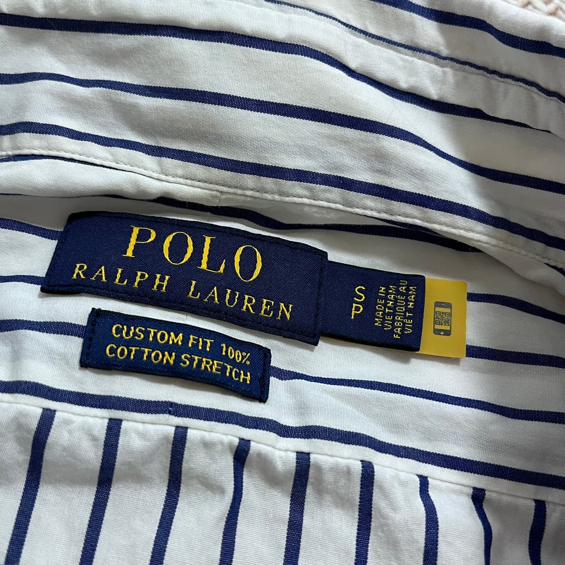 [정품] 폴로 네이비 / 네이비포니 스트라이프 셔츠 [ S ] 상품이미지5