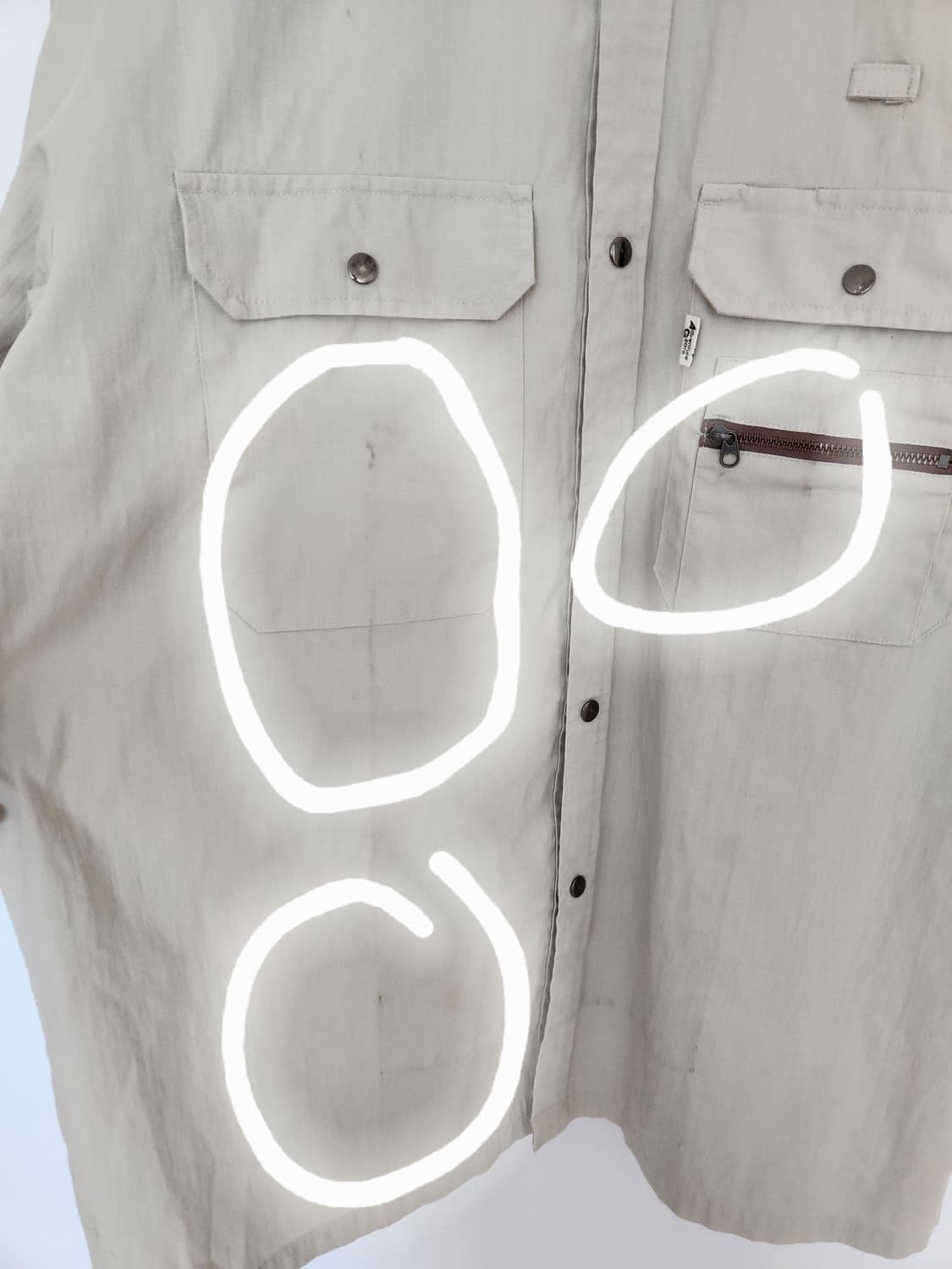 남자 일본빈티지 어드벤처기어 셔츠 XL 상품이미지3