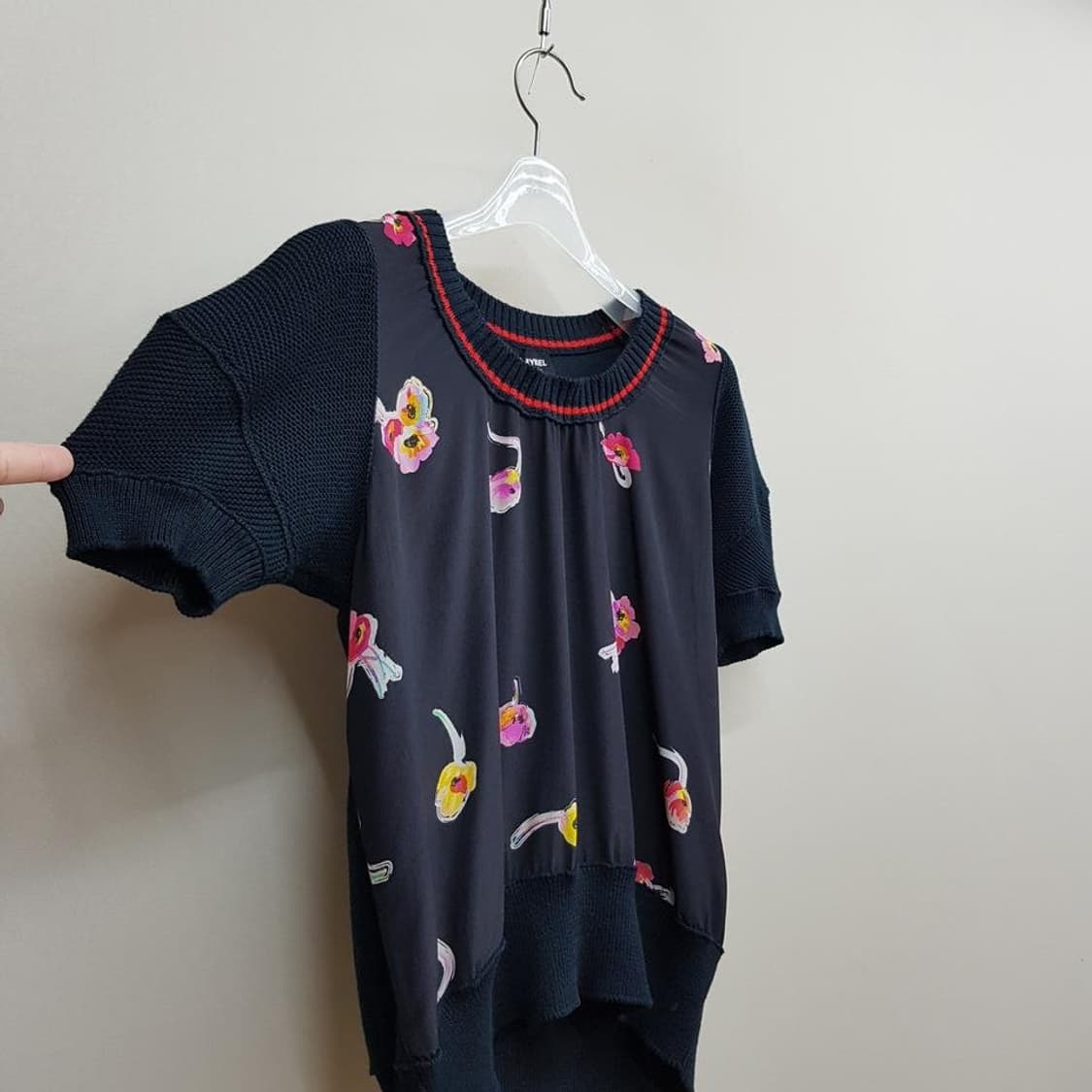 소니아 리키엘 플라워 프린트 투피스 세트 S사이즈 상품이미지4