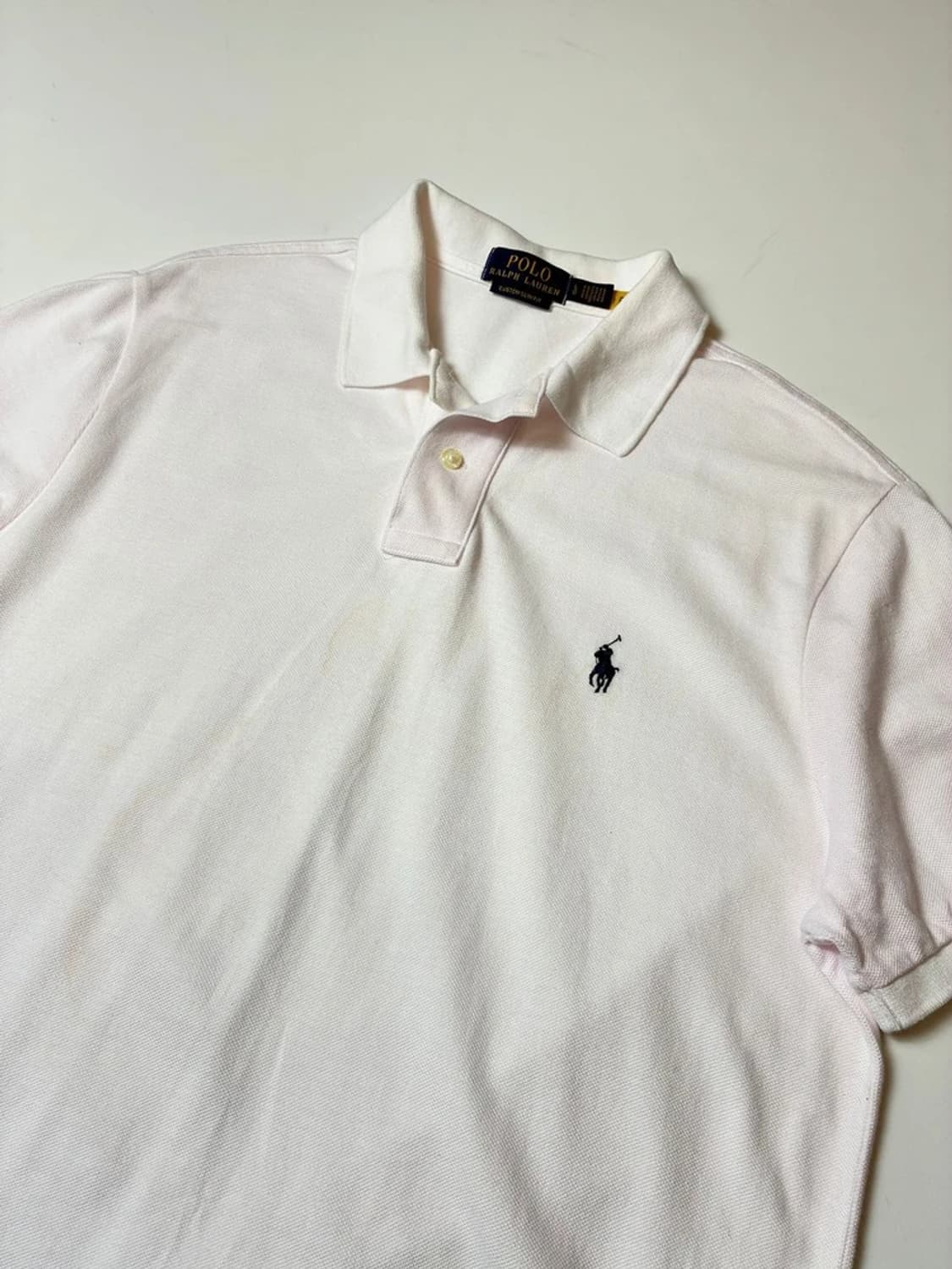 폴로 랄프로렌 라이트 핑크 반팔 카라 티셔츠 PN8690 상품이미지2