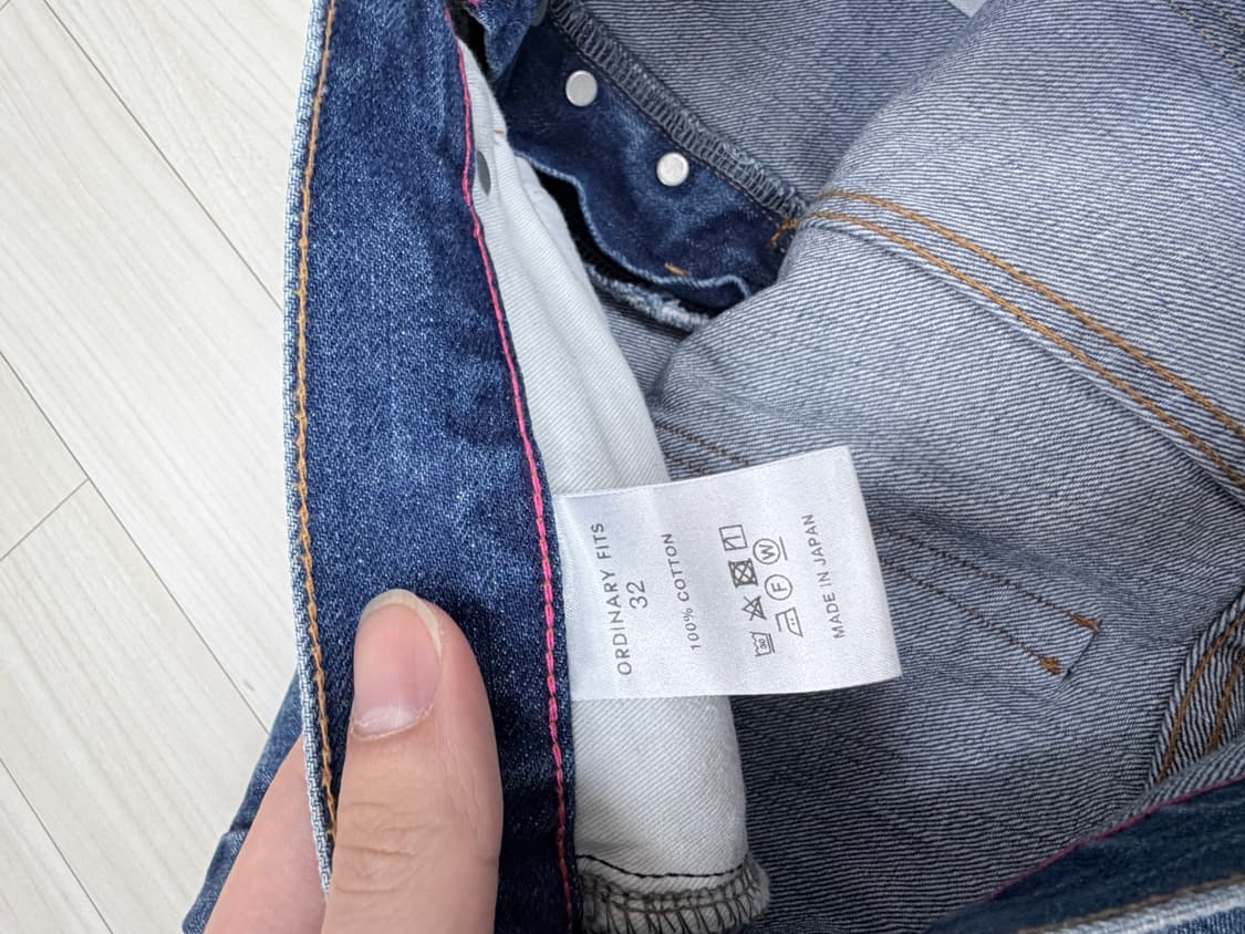 오디너리핏츠 5포켓 루즈 앵클진 유즈드, 32사이즈 상품이미지7