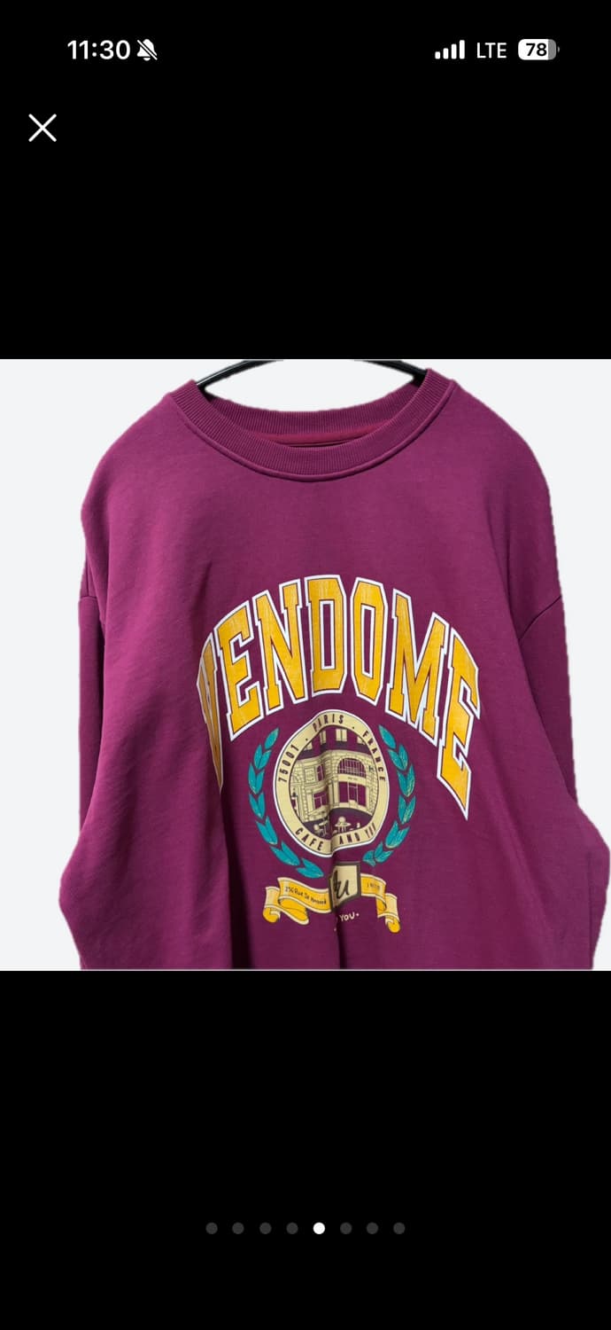 앤유 남녀공용 맨투맨 상품이미지5