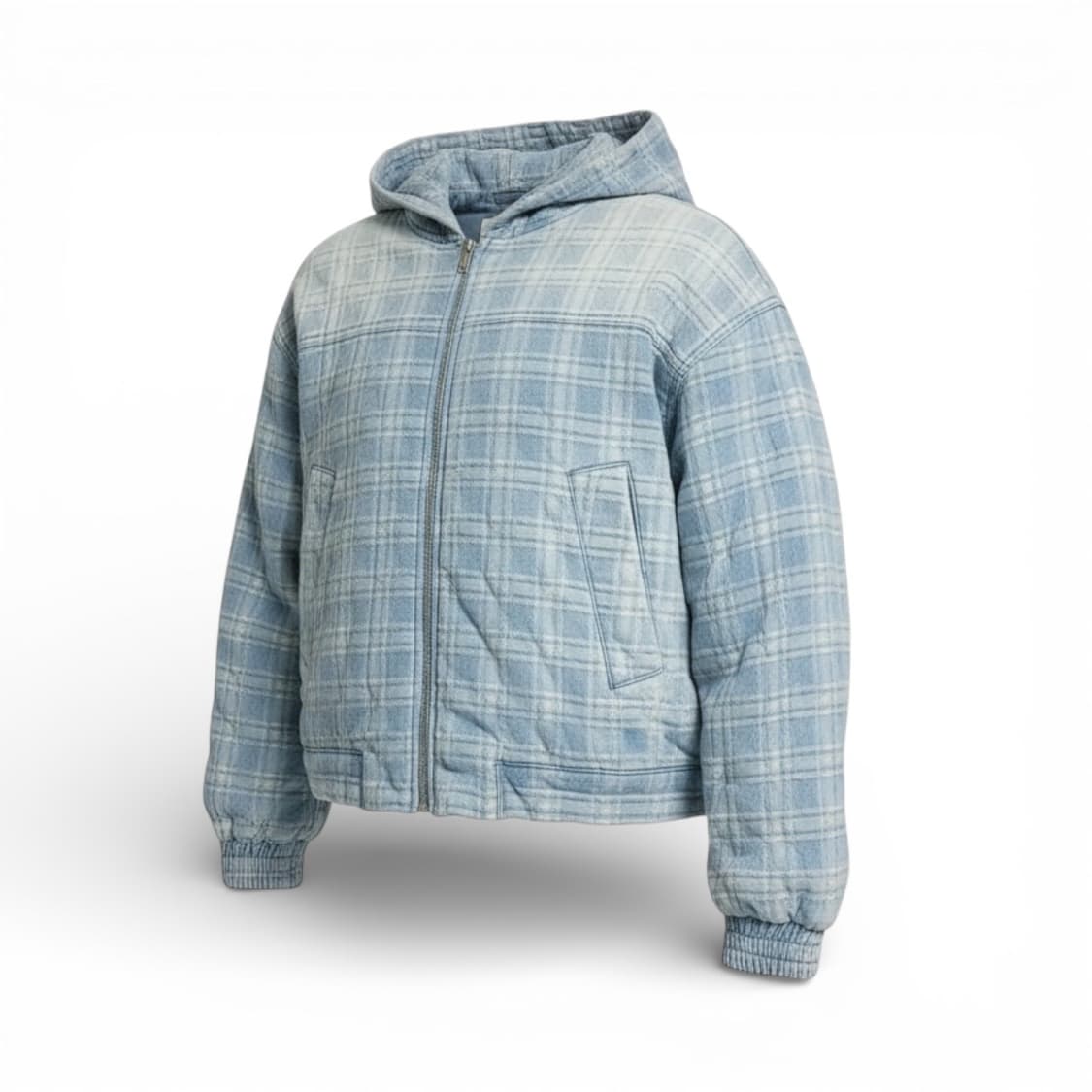 시스템옴므 체크 후드 점퍼 (QC샘플) 상품이미지1