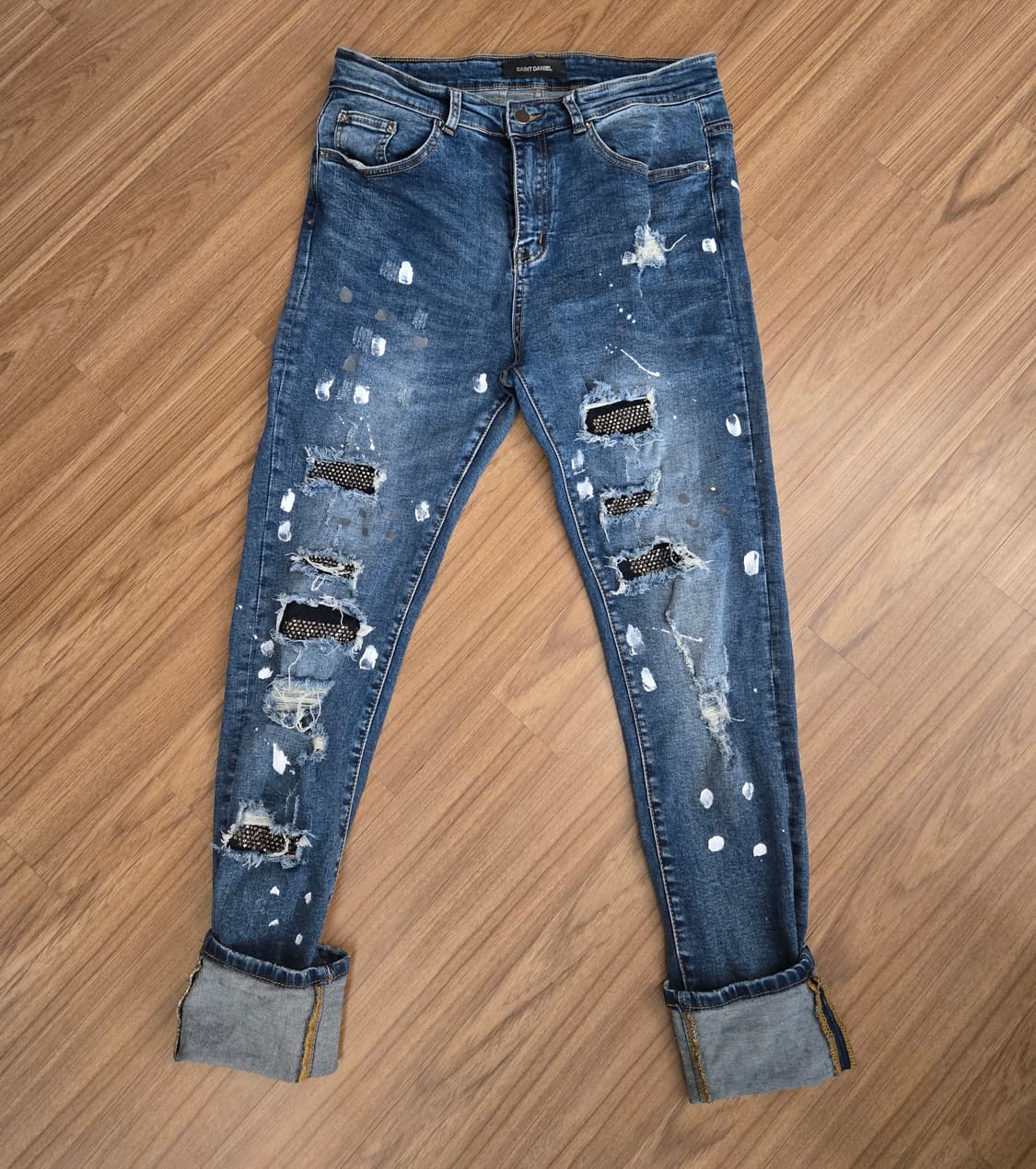 세인트다니엘 데미지 디스트로이드 청바지 상품이미지1