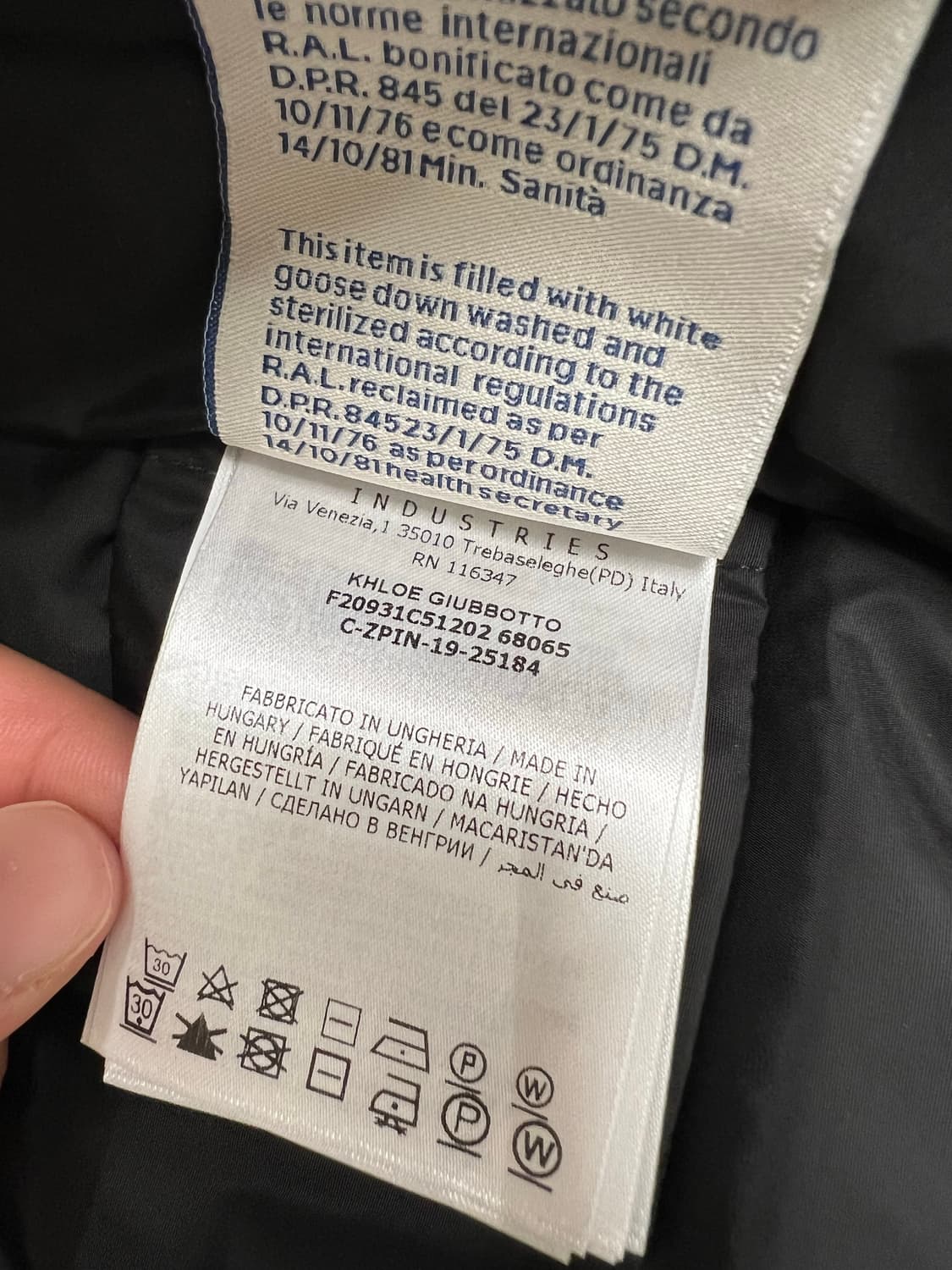 [블랙 1/새상품급] 몽클레어 클로에 여성패딩 블랙 1사이즈 풀구성 상품이미지8