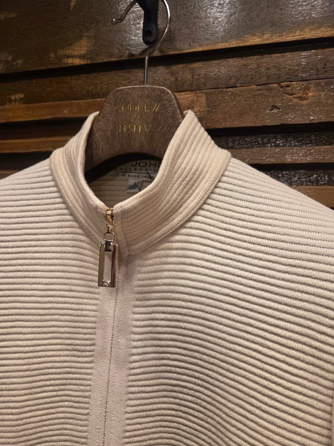 센존 짚업 카디건 상품이미지3