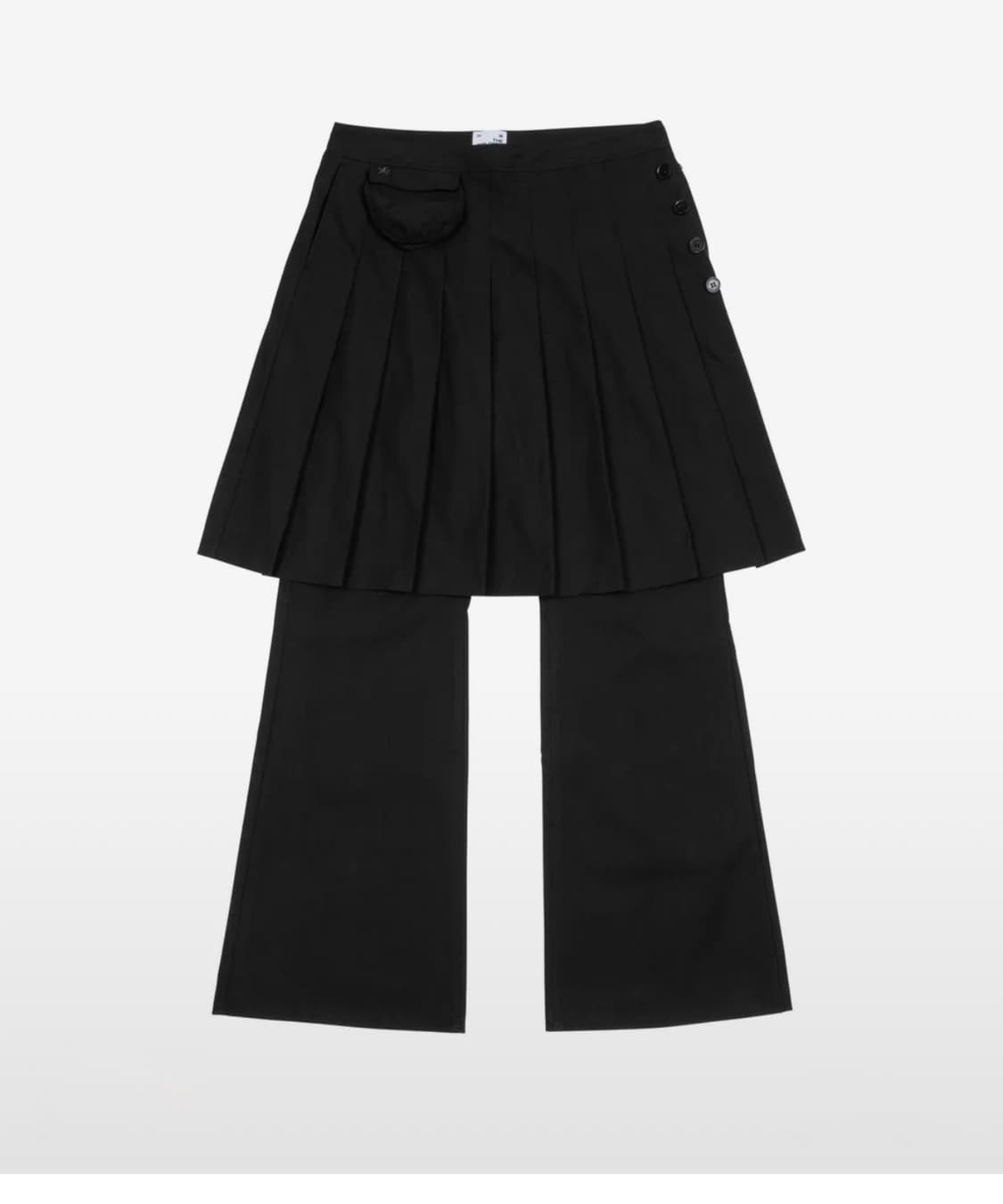 TCM skirt layered pants (black) 상품이미지1