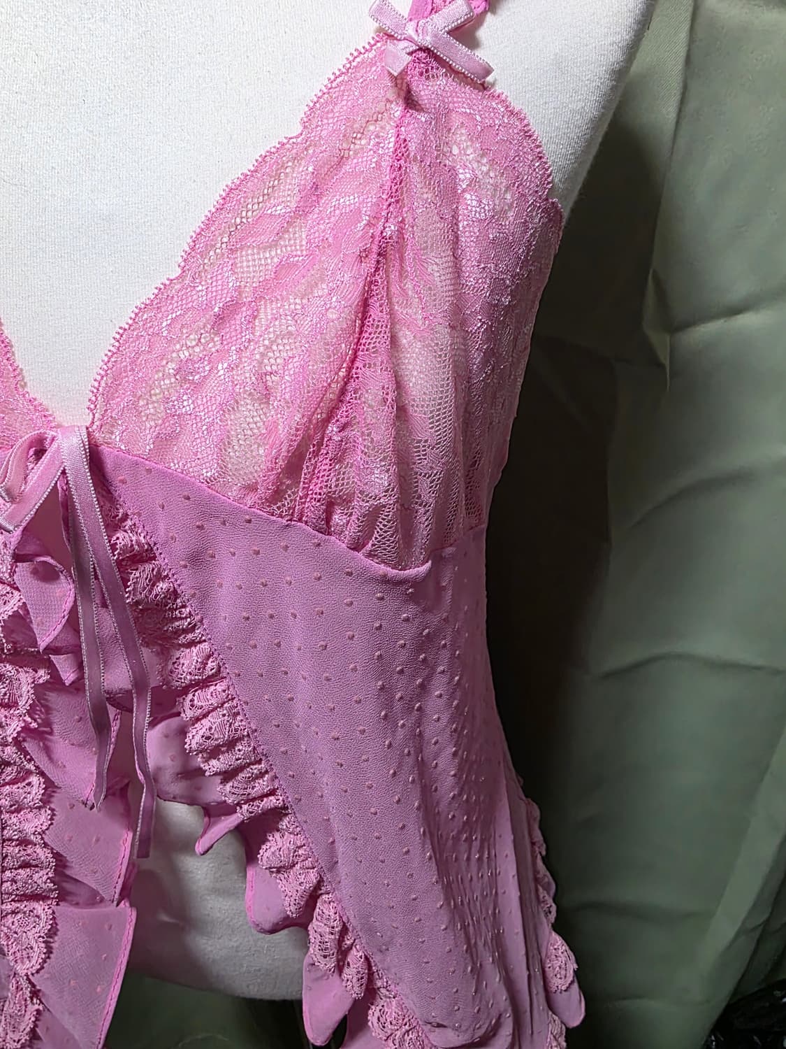 갸루 슬립 나시 도트 상품이미지2