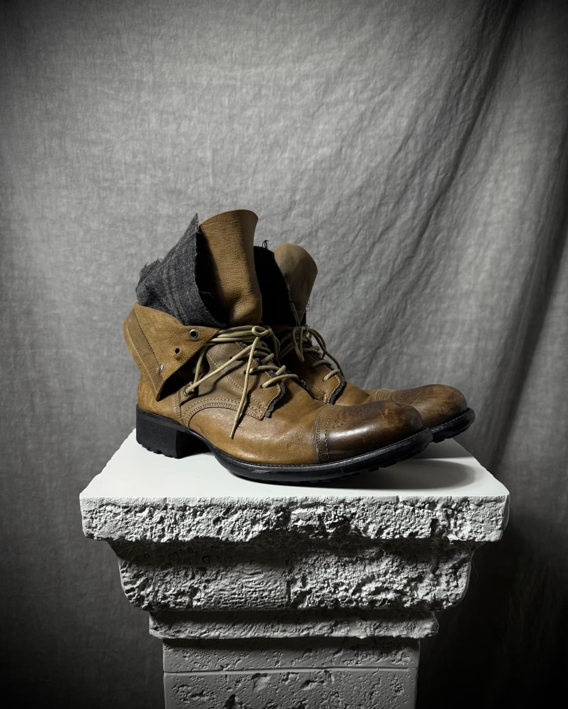Alfredo Bannister Layered Leather Boots  상품이미지1