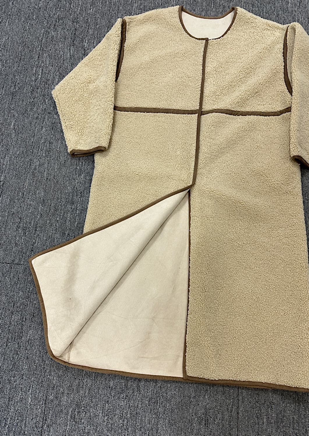 빈티지 플리스 롱코트  상품이미지5