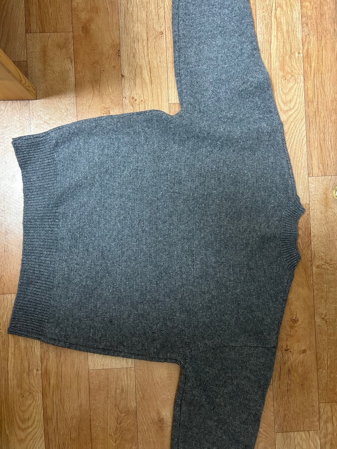 버건디 그레이 크롭니트 상품이미지6