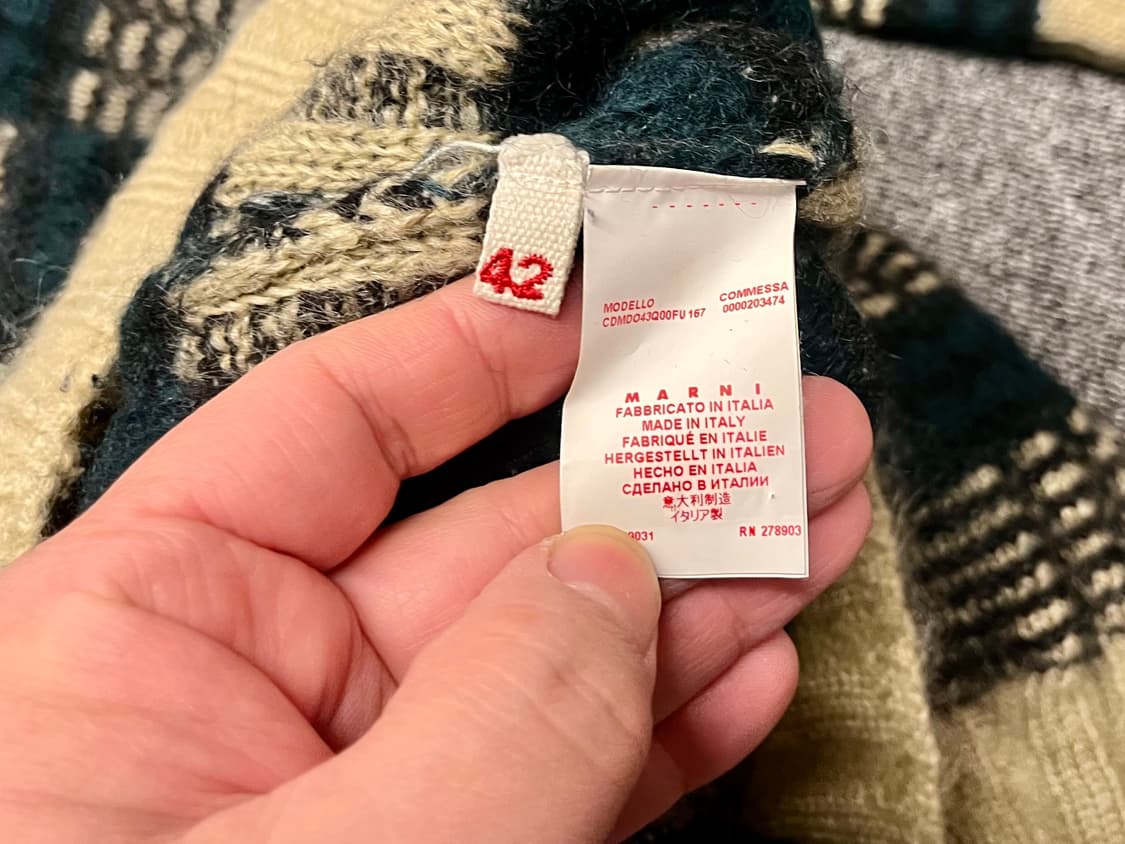 [66~77] 마르니 MARNI 모헤어니트 가디건 42  상품이미지5